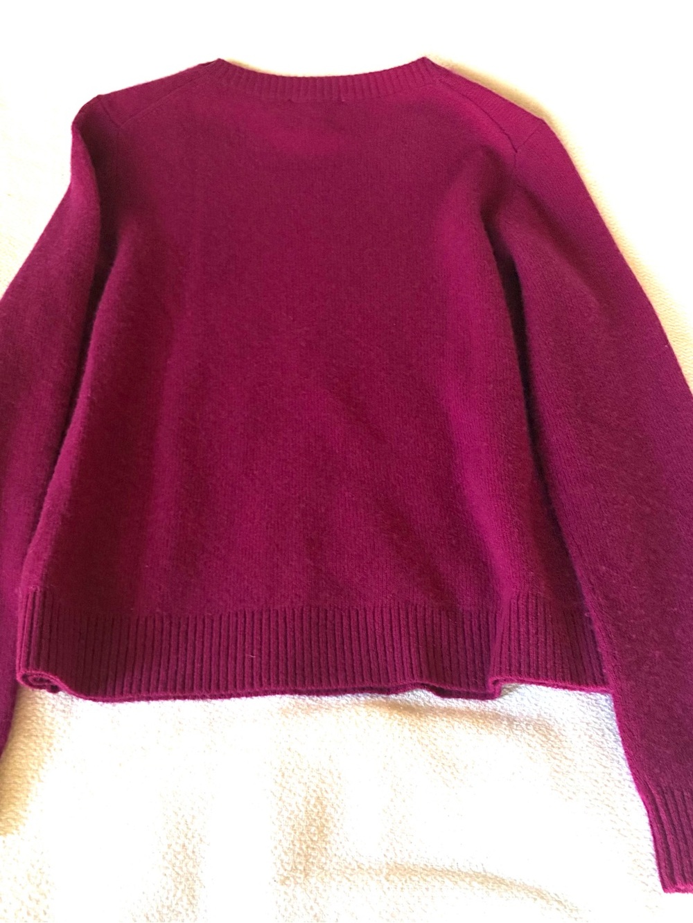 Caslon 100% Cashmere Women's Crewneck Sweater in Fuchsia - Picture 6 of 7
